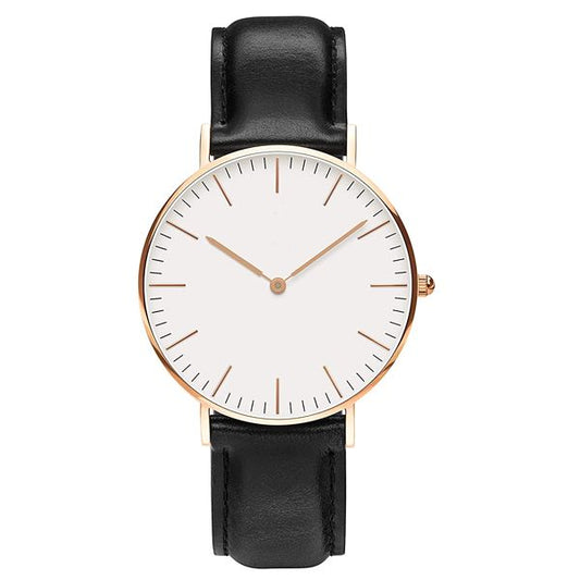 Leather Strap Men Wrist Watch